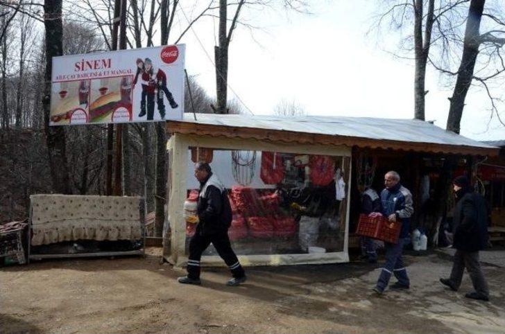 Uludağ Yolunda Kaçak İki Kafeterya Yıkıldı G3