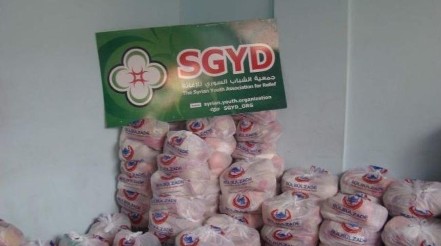 B&uuml;lb&uuml;lzade Vakfı'ndan 500 Suriyeli Aileye Gıda Yardımı