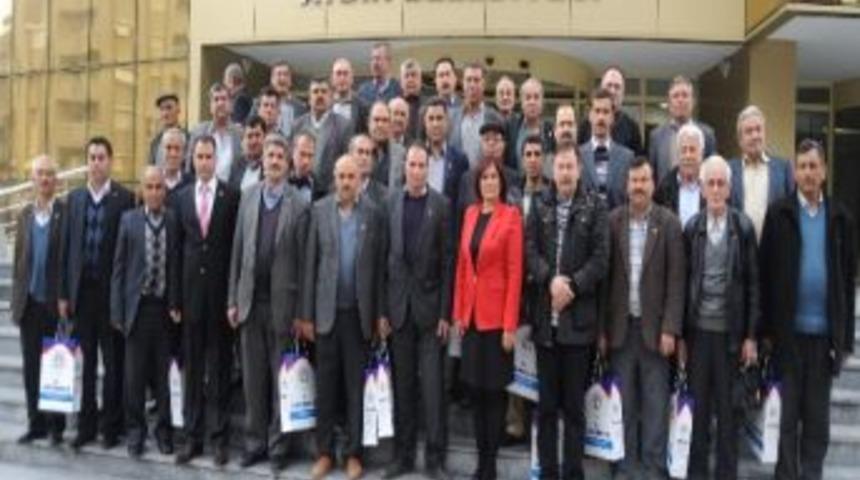 Bozdoğan K&ouml;y Muhtarları&rsquo;ndan Başkan &Ccedil;er&ccedil;ioğlu&rsquo;na Ziyaret