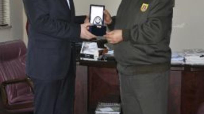 &Ouml;mer Turan&rsquo;dan Jandarma Komutanı Ak&ccedil;a&rsquo;ya Veda Ziyareti