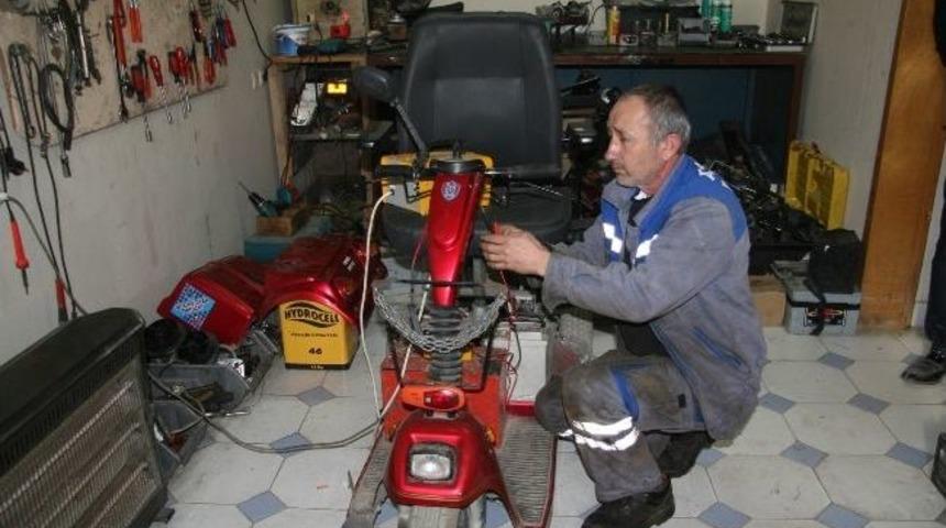 &ldquo;engelli Bakım At&ouml;lyesi&rdquo;nde Haftada 10 Ara&ccedil; Tamir Ediliyor