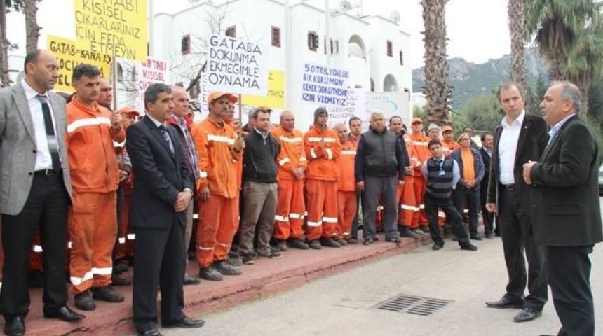 Gatab &Ccedil;alışanları Gatab&rsquo;ın Kapanmaması İ&ccedil;in Eylem Yaptı