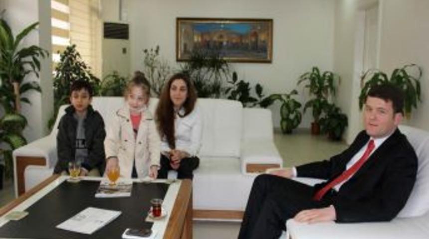 Hanım Onur&rsquo;dan Kaymakam Koca&rsquo;ya Teşekk&uuml;r Ziyareti