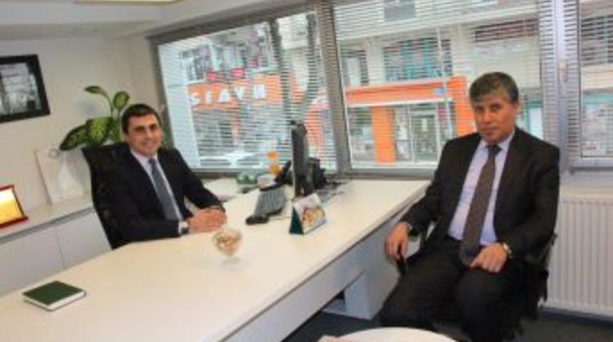 Vali'den Kuveyt T&uuml;rk Bankası Şube M&uuml;d&uuml;r&uuml;'ne ziyaret