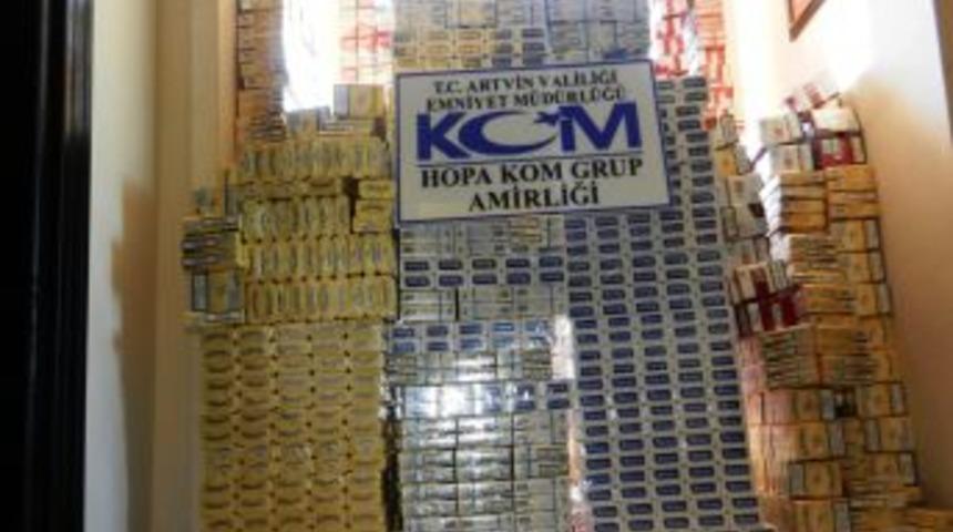 G&uuml;mr&uuml;k Ka&ccedil;ağı Sigara Ele Ge&ccedil;irildi