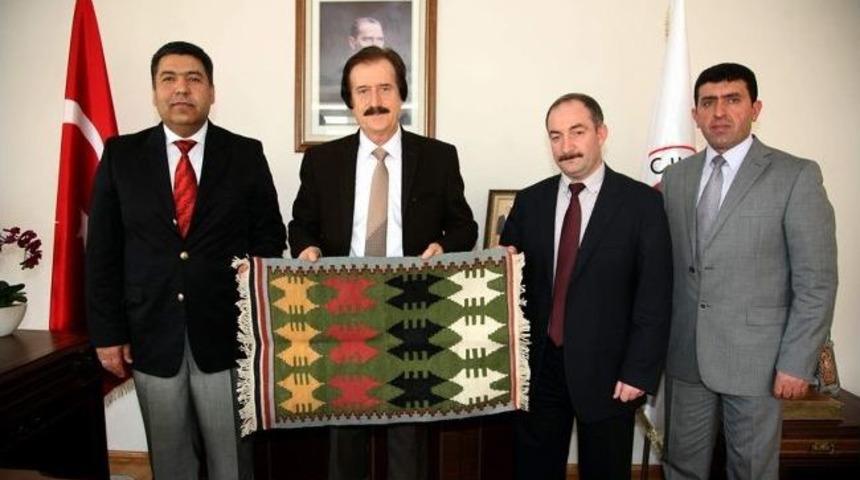 Cezaevi M&uuml;d&uuml;rlerinden Rekt&ouml;r Kocacık&rsquo;a Ziyaret