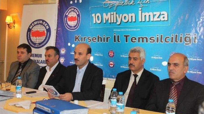 Kırşehir&rsquo;de &Ouml;zg&uuml;rl&uuml;k İ&ccedil;in 45 Bin İmza Toplandı