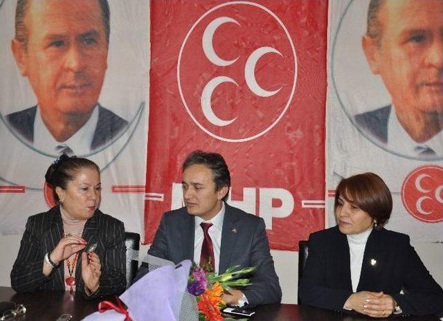 Kent Konseyi Kadın Meclisi&rsquo;nden, Mhp&rsquo;ye Ziyaret 1