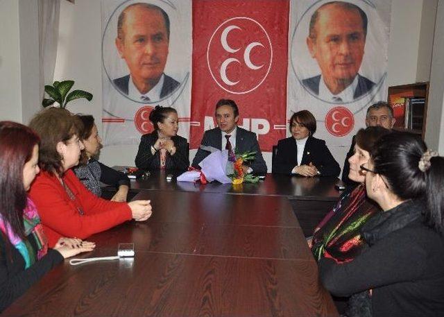 Kent Konseyi Kadın Meclisi&rsquo;nden, Mhp&rsquo;ye Ziyaret 2