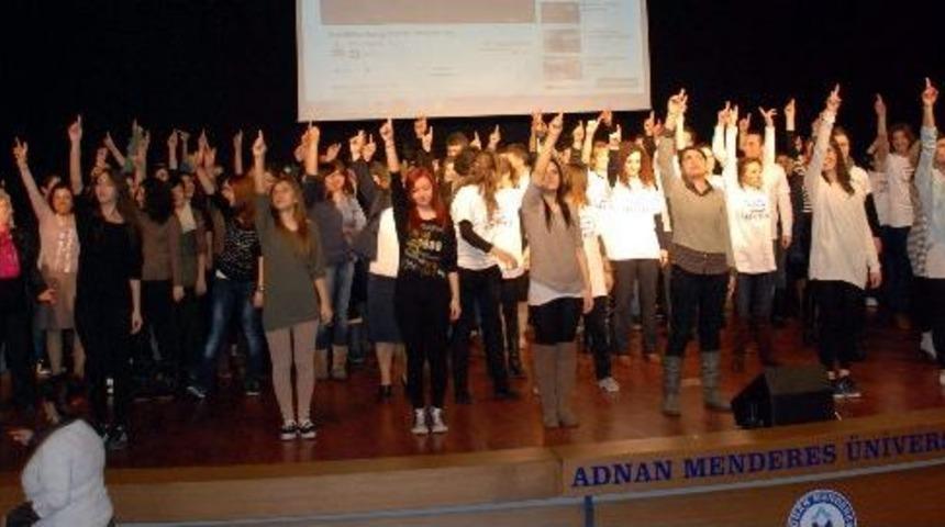 Ad&uuml;&rsquo;l&uuml; Gen&ccedil;ler Kadına Şiddeti Dansla Protesto Etti