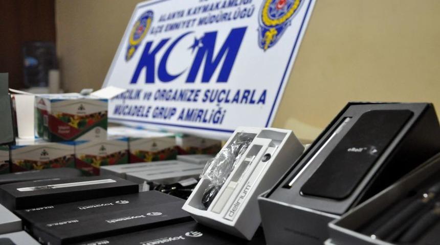 Alanya’da Sahte Elektronik Sigara Operasyonu