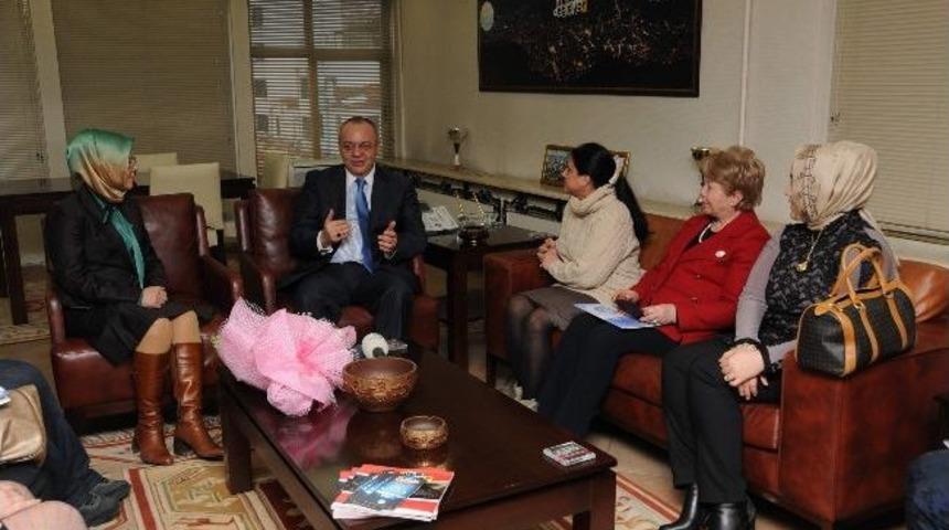 Kadın Girişimcilerden Başkan Erg&uuml;n&rsquo;e Ziyaret