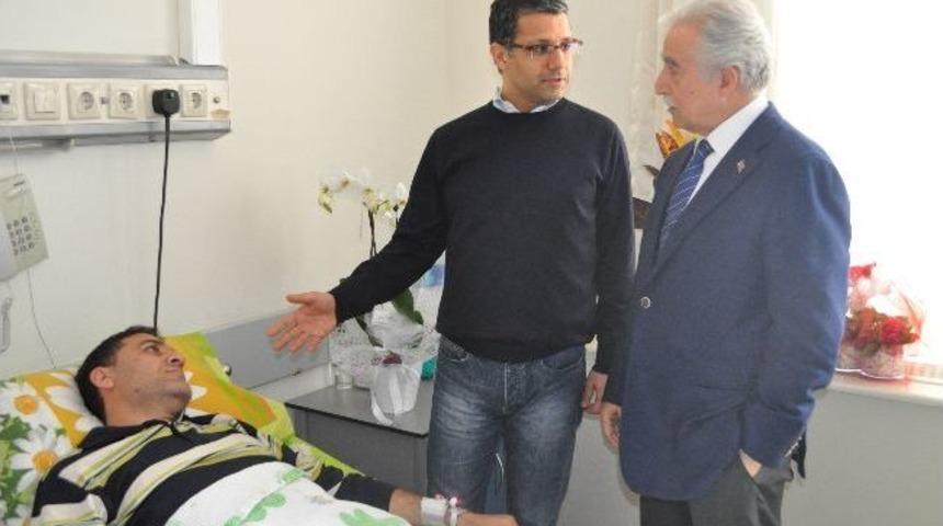 Aldırmaz, Tedavi G&ouml;ren Şimşir&rsquo;i Ziyaret Etti