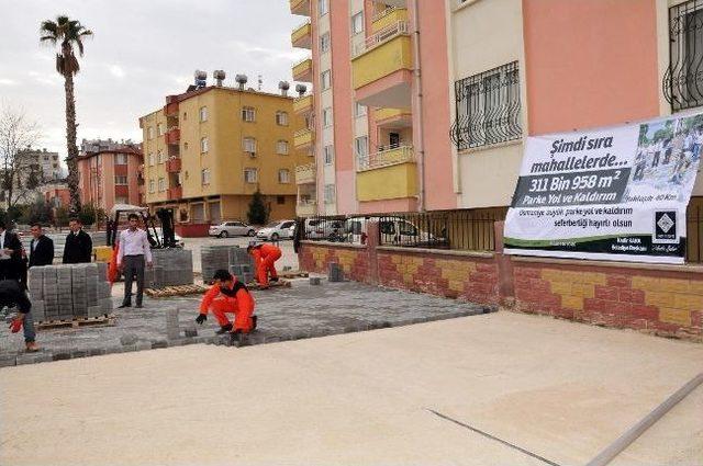 Osmaniye&rsquo;de Parke Yol Seferberliği Başladı 3