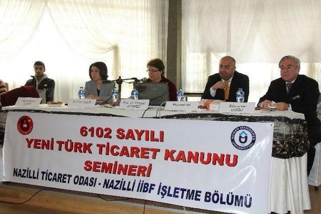 Nazillililere Yeni Ticaret Kanunu Semineri