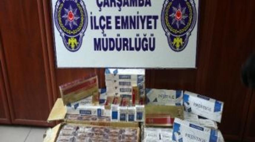Samsun'da Bin 130 Paket Ka&ccedil;ak Sigara Ele Ge&ccedil;ti