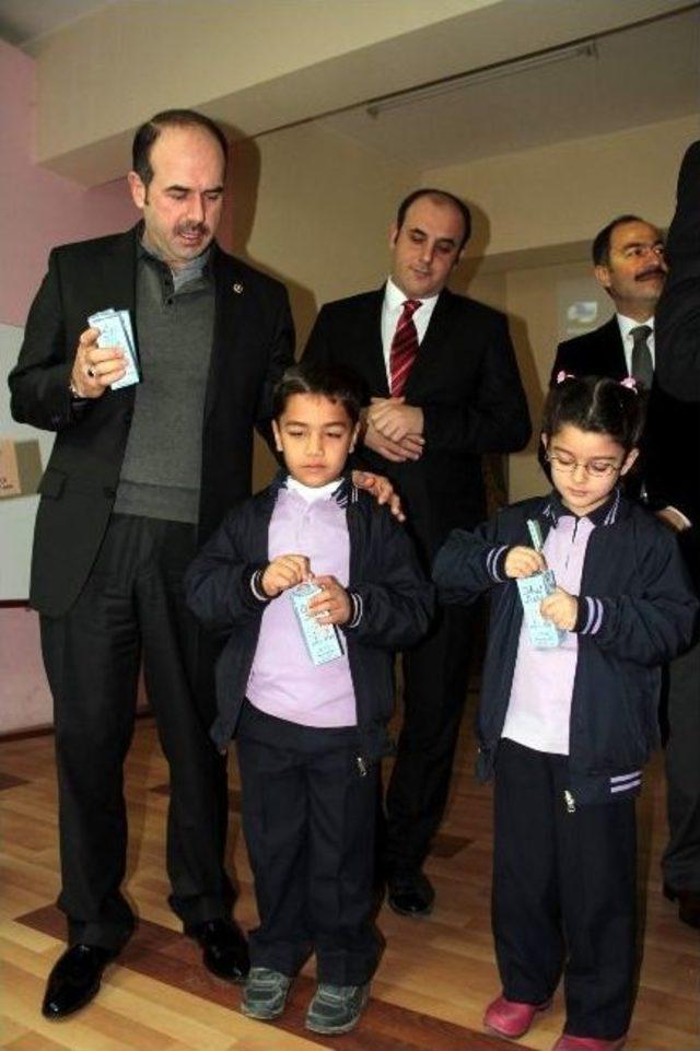 Nevşehir’de Okullarda Süt Dağıtımına Başlandı 1
