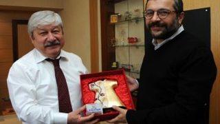 Başkan Akaydın’a Soner Yalçın’da Ziyaret