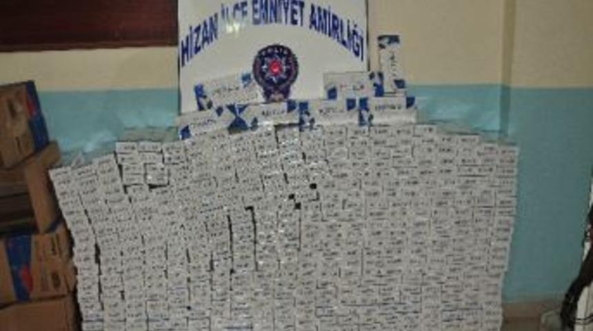 Hizan&rsquo;da 4 Bin 290 Paket Ka&ccedil;ak Sigara Yakalandı