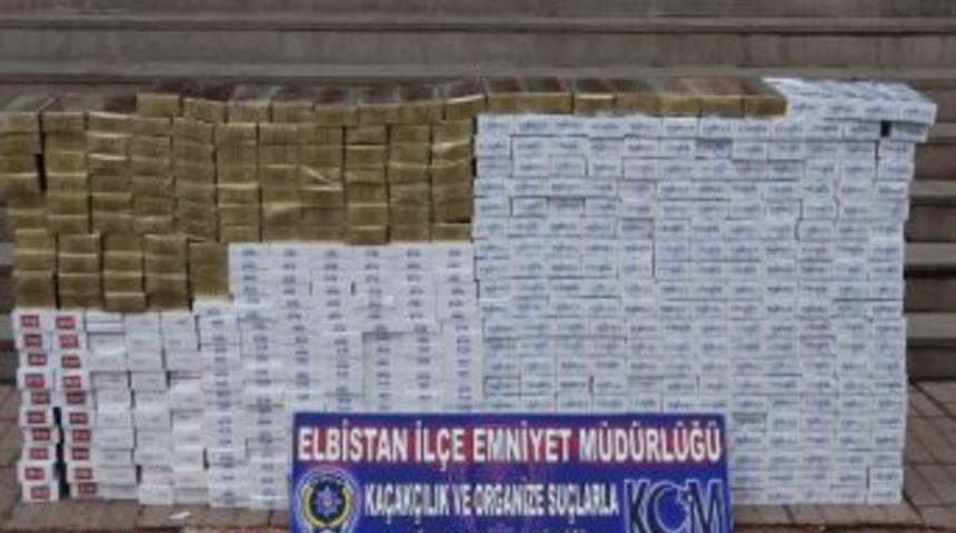 Elbistan&rsquo;da 5 Bin 500 Paket Ka&ccedil;ak Sigara Ele Ge&ccedil;irildi