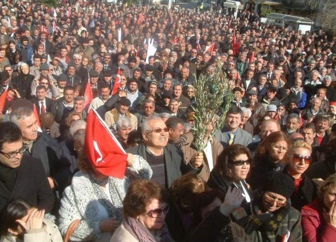 Chp&rsquo;den Burhaniye'de Zeytin Mitingi