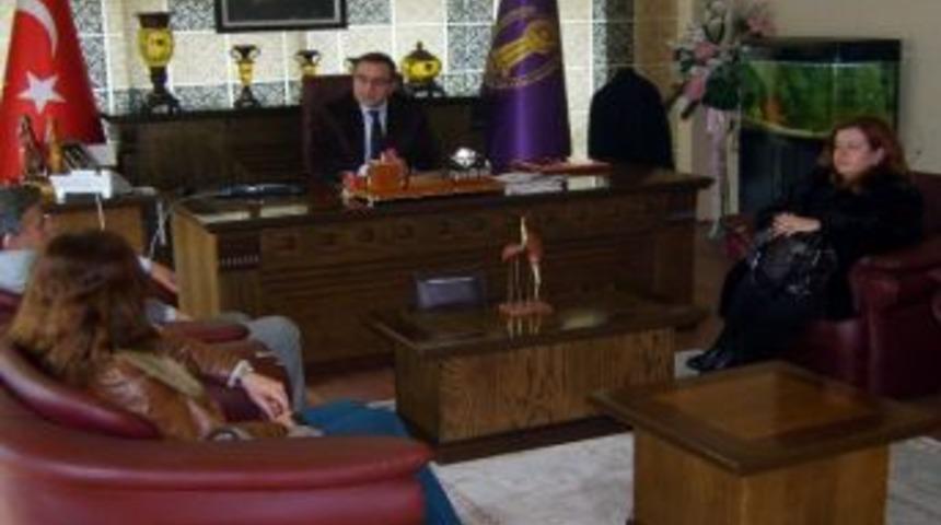 Kardelen Koleji'nden Nesob Başkanı İsmail &Ouml;rd&uuml;'ye Ziyaret