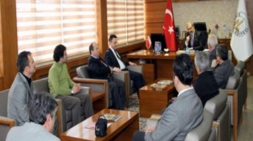 Yerel Basın Temsilcileri Başkan &Uuml;rg&uuml;p'&uuml; Ziyaret Etti