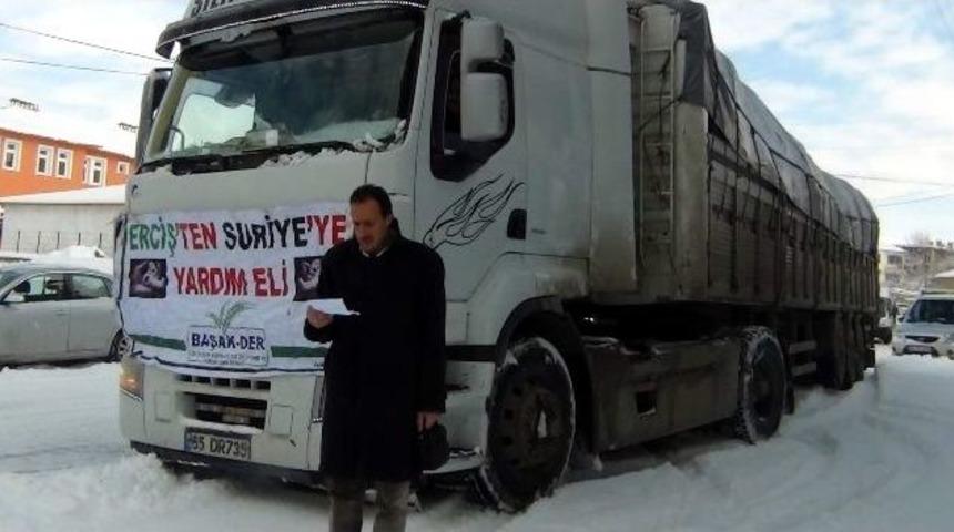 Erciş Başak-der&rsquo;den Suriye Halkına Yardım