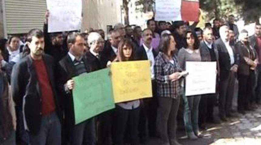 HDK heyetine saldırı protesto edildi