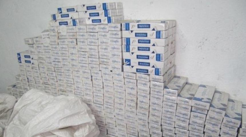 Mersin'de 17 Bin 100 Paket Ka&ccedil;ak Sigara Ele Ge&ccedil;irildi