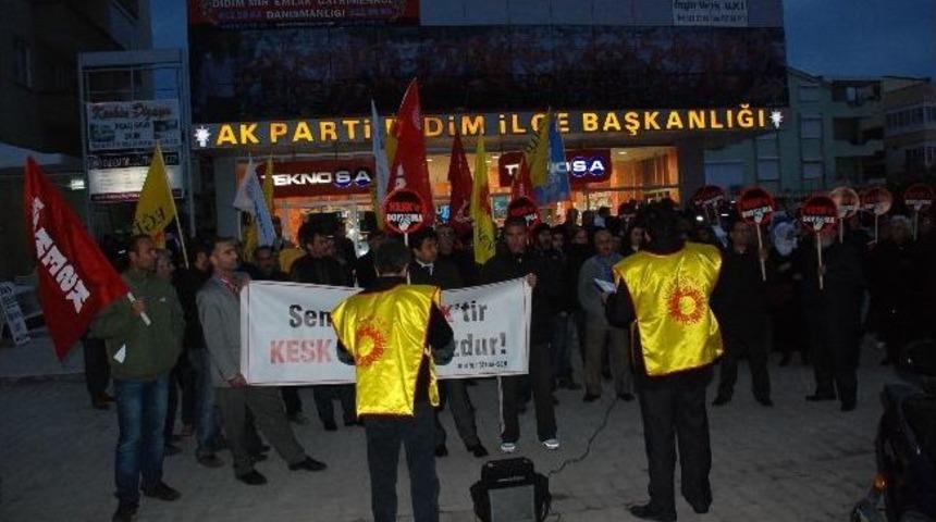 Dhkp-c&rsquo;ye Y&ouml;nelik G&ouml;zaltılar Didim&rsquo;de Protesto Edildi