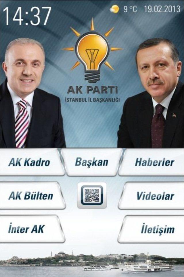 AK Parti İstanbul 'akıllı Telefonlarda'