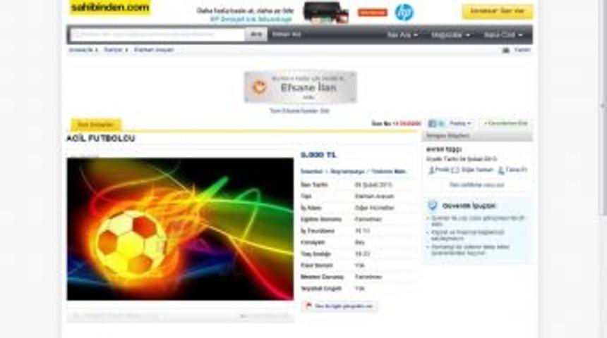 İnternetten 5 Bin Lira Maaşla Acil Futbolcu Aranıyor