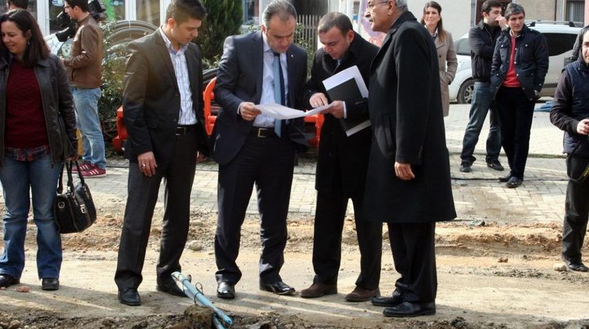 İneg&ouml;l'de Altyapı &Ccedil;alışmaları S&uuml;r&uuml;yor