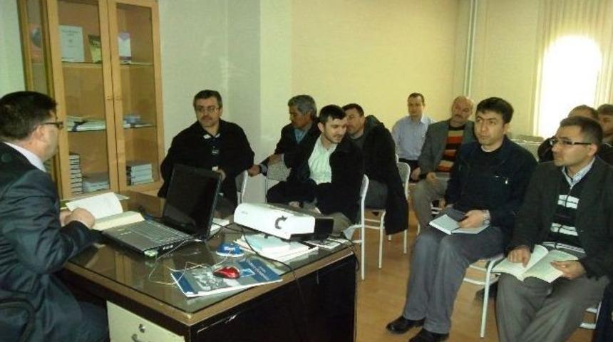 Hisarcık&rsquo;ta Din G&ouml;revlilerine Mesleki Bilgi Seviye Tespit Sınavına Hazırlık Kursu