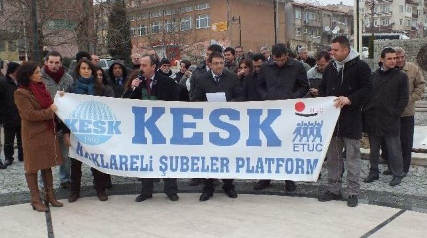 Eğitim-sen Kırklareli Şube &Ouml;rg&uuml;tlenme Sekreteri K&ouml;roğlu; &ldquo;ak Parti İleri Demokrasisi Her G&uuml;n Yaşanan G&ouml;zaltı Ve Tutuklama Furyası İle Devam Ediyor