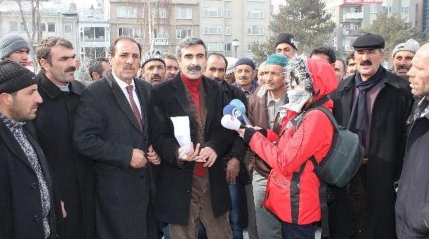 Erzurum&rsquo;da &Ccedil;ift&ccedil;iler Eylem Yaptı