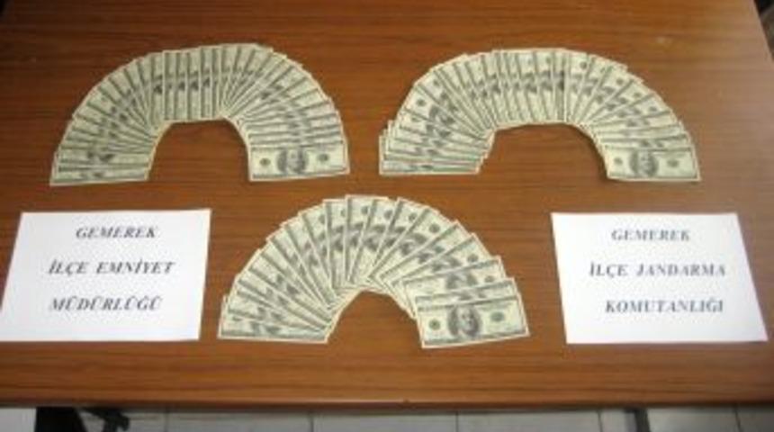 Gemerek'te Sahte Dolar Operasyonu