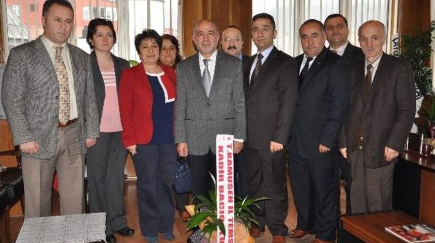 Kamu-sen&rsquo;den, Zonguldak İl M&uuml;ft&uuml;s&uuml; Korkmaz&rsquo;a Ziyaret