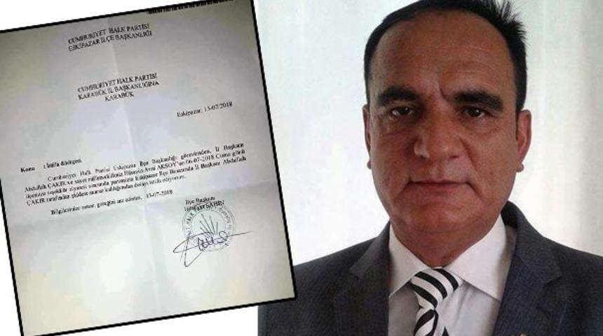 Karabük'te CHP il teşkilatı karıştı! CHP'li başkandan dayak istifası!