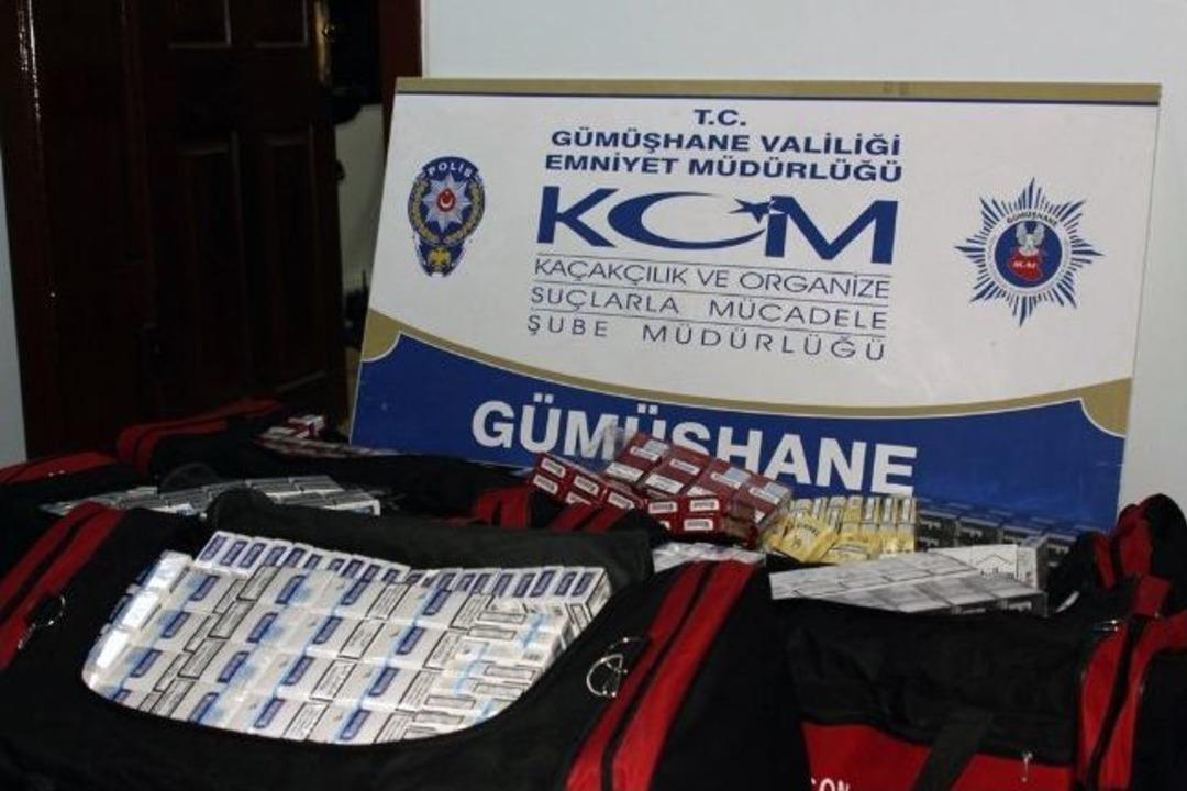 G&uuml;m&uuml;şhane Emniyetinden Uyuşturucu, Sigara Ve Silah Operasyonu