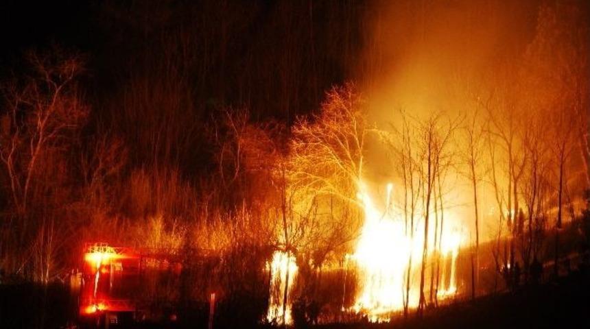 Sapanca&rsquo;da Baraka Yangını