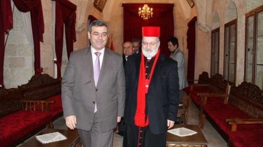 Mardin M&uuml;ft&uuml;s&uuml; Coşkun'dan Metropolite Ziyaret