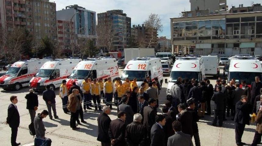 Donanımlı 6 Ambulans T&ouml;renle Hizmete Girdi