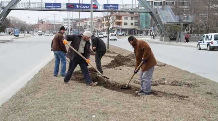 Erzincan Belediyesi Bahar &Ccedil;alışmalarına Başladı