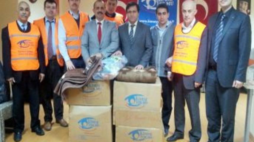 T&Uuml;TEV, Kimse Yok Mu Aracılığıyla Suriye I&ccedil;in 420 Battaniye G&ouml;nderdi