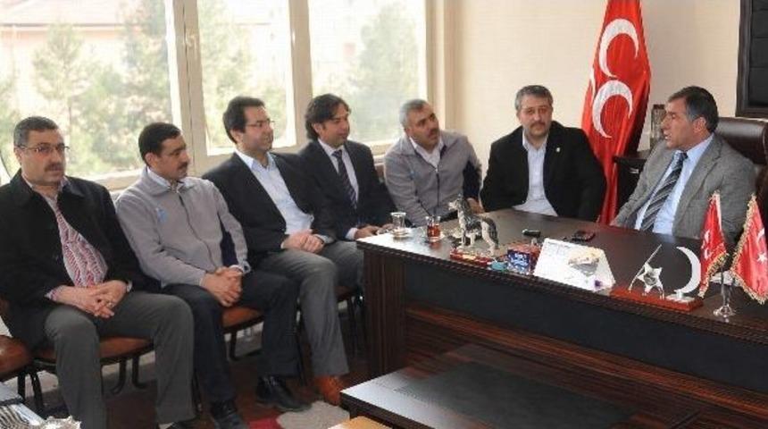 Mhp Şehitkamil İl&ccedil;e Başkanlığı&rsquo;na Anlamlı Ziyaret