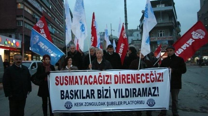 Kesk &Uuml;yelerinden Tutuklamalara Tepki