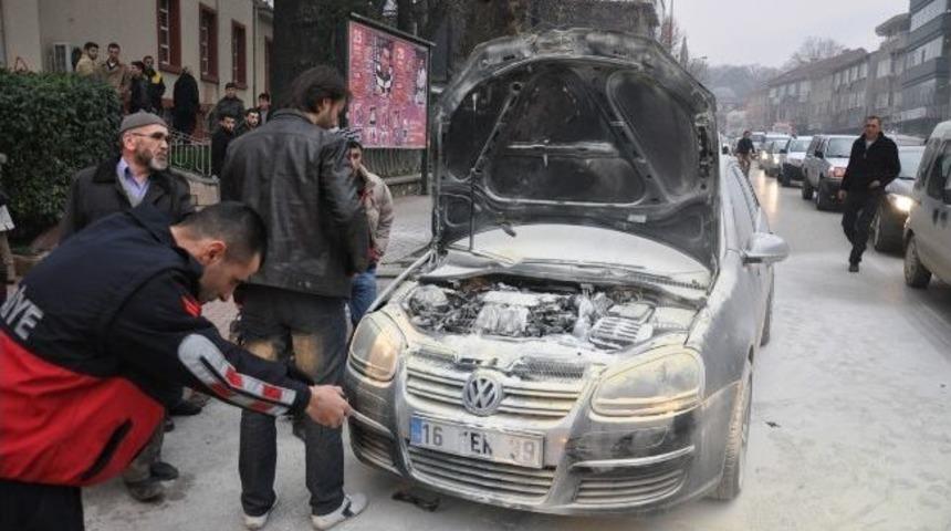 Lpg'li Otomobil Seyir Halindeyken Yandı