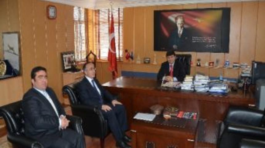 Orman B&ouml;lge M&uuml;d&uuml;r&uuml; Mustafa Gedikli Vali Yusuf Mayda&rsquo;yı Ziyaret Etti